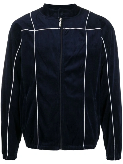 Fila Textured Lined Jacket In Blue