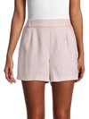 Michael Stars Linen & Cotton-blend Shorts In Whisper