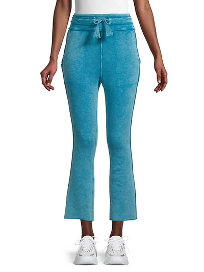 Free People Movement Wild Side Cropped Flare Jogging Pants In Rainforest