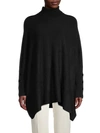 Anne Klein Women's Turtleneck Dropped-shoulder Sweater In Anne Black