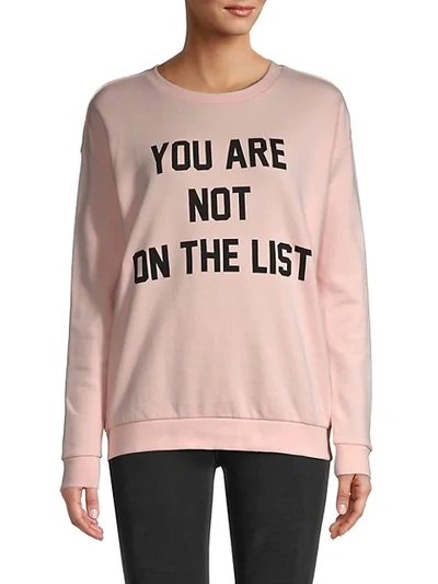 South Parade Women's Pretty Woman Cotton Sweatshirt In Pink