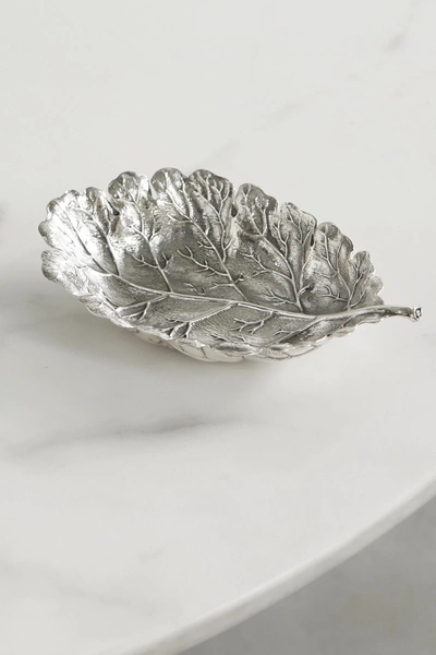 Buccellati Oak Leaf Silver Bowl In Silver