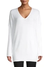 French Connection Baby Soft Ribbed Sleeve Sweater In Winter White