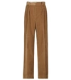 The Row Chandler Cotton-corduroy Straight-leg Pants In Brown