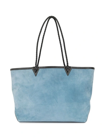 Altuzarra Reversible Mixed Leather Large Tote Bag In Blue