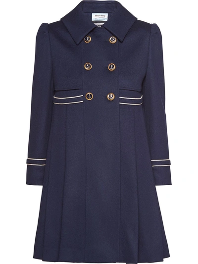 Miu Miu Once Upon A Time Coat In Blue