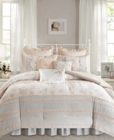 Madison Park Serendipity Cotton 9-pc. Queen Comforter Set Bedding In Coral