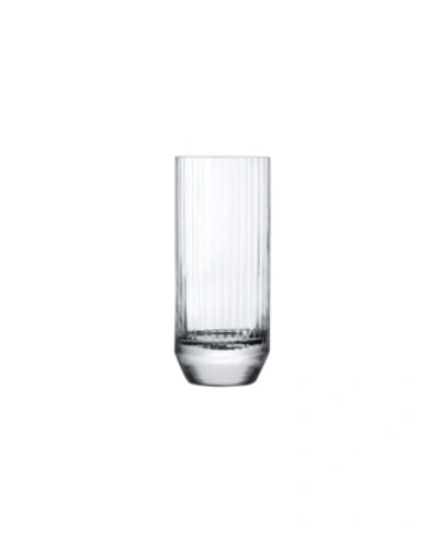 Nude Glass 10.14 Oz. Big Top High Ball Glass, Set Of 4 In Clear