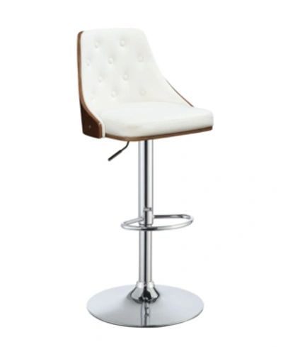 Acme Furniture Camila Swivel Adjustable Stool In White