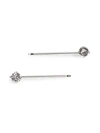 L Erickson Little Gem Bobby Pin In Crystal Silver