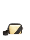 Givenchy Men's Mc3 Two-tone Mini Leather Crossbody Bag In Black Gold