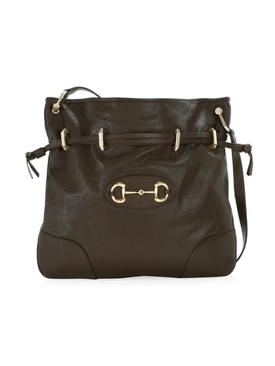 Gucci 1955 Horsebit Large Messenger Bag In Brown