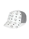 Mcm Visetos Original Mesh Baseball Cap In White