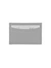 Graphic Image Slim Design Leather Card Case In Grey