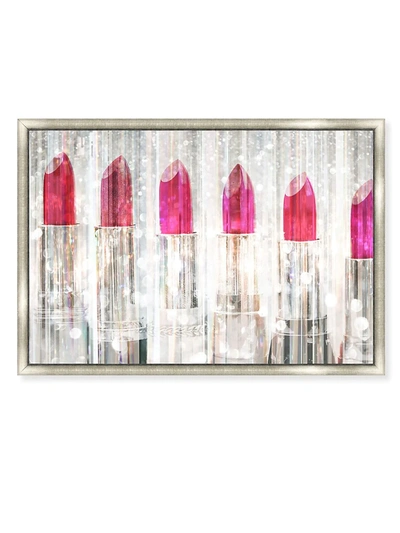 Oliver Gal White Lipstick Collection Framed Wall Art