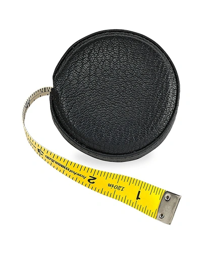 Graphic Image Leather Tape Measure In Black