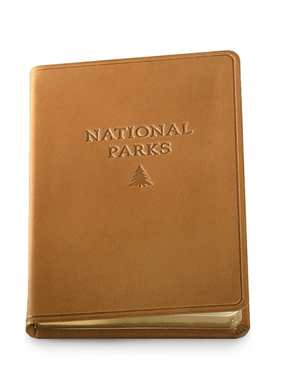 Graphic Image Leather National Parks Journal In British Tan