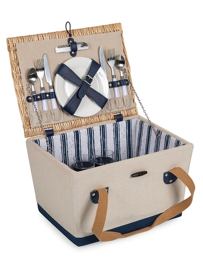 Picnic Time Boardwalk 12-piece Picnic Basket Set In Canvas