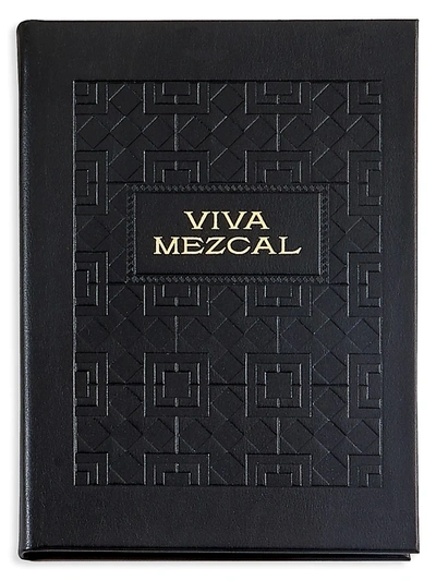Graphic Image Viva Mezcal Leather Hardcover Book In Black