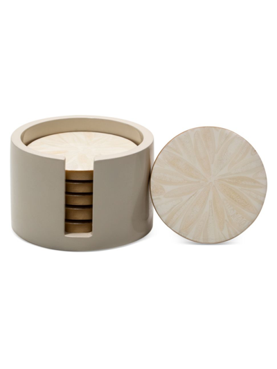 Ladorada Light Almendro 7-piece Coaster Set