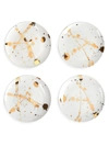 Jonathan Adler 1948 Canape Plate Set/set Of 4 In White