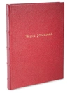 Graphic Image Tabbed Leather Wine Dossier In Garnet