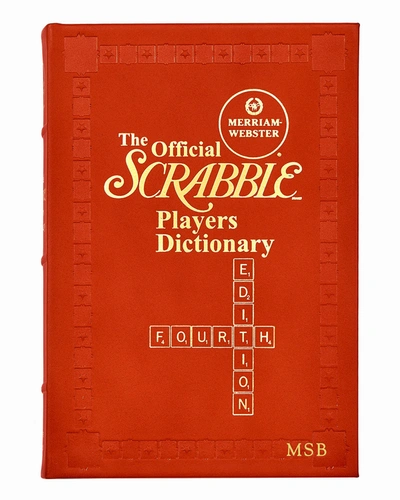 Graphic Image The Official Merriam-webster Scrabble Players Dictionary, Fourth Edition, Personalized In Red