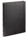 Graphic Image Large Hardcover Leather Journal In Black