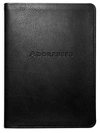 Graphic Image Leather Address Book In Black