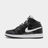 Nike Jordan Girls' Big Kids' Air 1 Mid Se Casual Shoes In Black