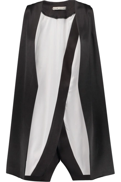 Alice And Olivia Veronique Satin Vest