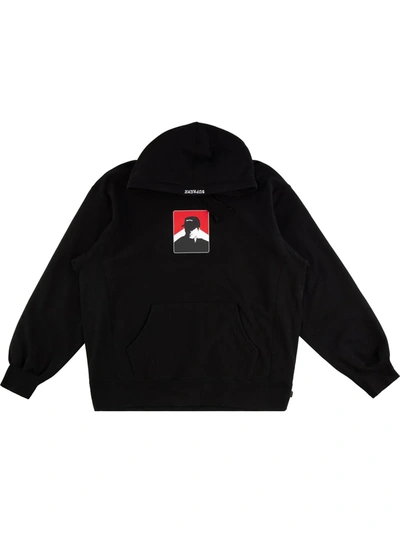 Supreme Portrait Print Hoodie In Black