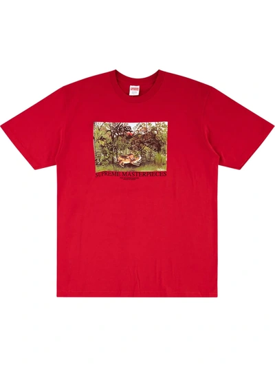 Supreme Masterpieces T-shirt In Red