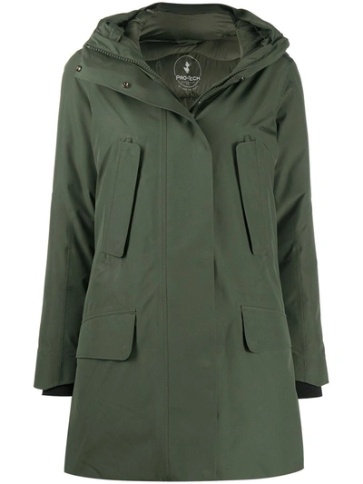 Save The Duck D4652w Heroy Mid-length Coat In Green