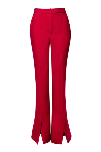 Aggi Monica Lipstick Red Trousers - Long