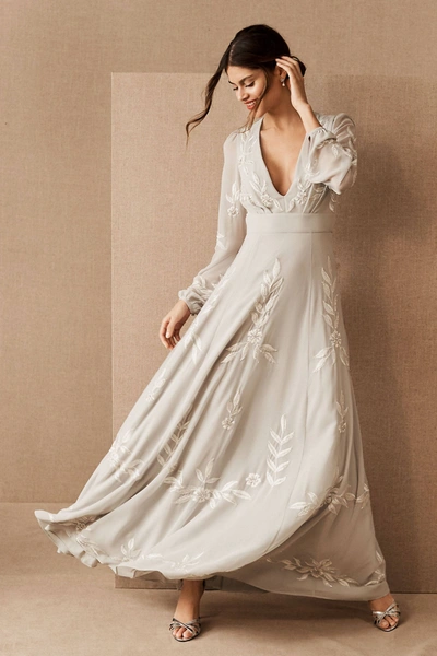 Anthropologie Bhldn Belize Dress In Grey ModeSens