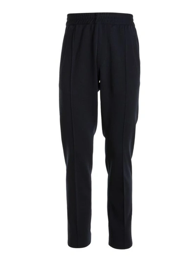 Brioni Virgin Wool Blend Jogging Pants In Blue