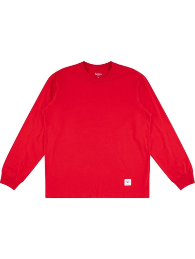Supreme Logo-print Sweatshirt In Red
