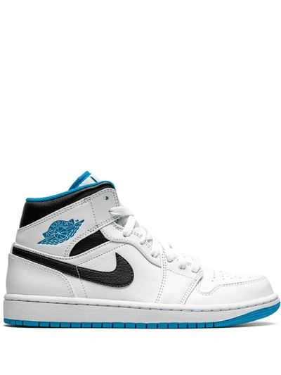 Jordan Air  1 Mid Sneakers In White