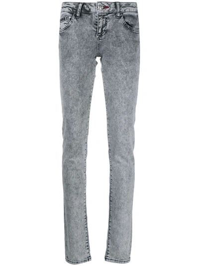 Philipp Plein Mid-rise Skinny Jeans In Grey