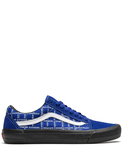 Vans X Supreme Old Skool Pro Sneakers In Blue