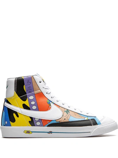 Nike X Ruohan Wang Blazer Mid '77 Flyleather Qs Sneakers In Multicolor