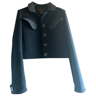 Pre-owned Louis Vuitton Wool Short Vest In Black