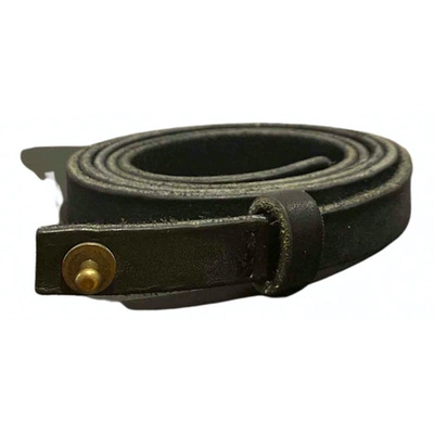 Pre-owned Forte Forte Leather Belt In Black