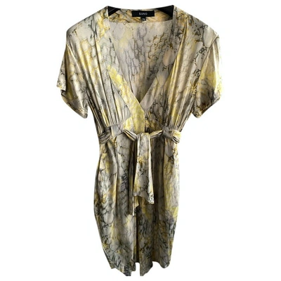 Pre-owned Suno Silk Mid-length Dress In Multicolour