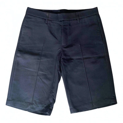 Pre-owned Calvin Klein Collection Navy Cotton Shorts