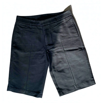 Pre-owned Calvin Klein Collection Black Cotton Shorts