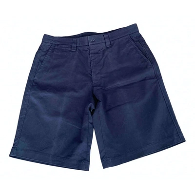 Pre-owned Calvin Klein Collection Navy Cotton Shorts
