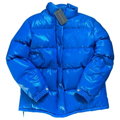 Pre-owned Alberta Ferretti Blue Synthetic Down Jacket