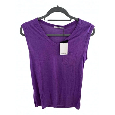Pre-owned Alexander Wang T Purple Synthetic Top